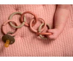 New 12 Anillas Cuelga Juguetes Rosa Niños Juguetes Para Recién Nacidos|Accesorios Carrito Bebé