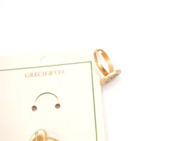 Accesorios Para Bebé Y Niños^Grech & Co 2 Anillos Esmaltados Enamel Ying Yang+Peace sign