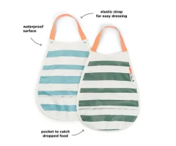 Baberos^Done by Deer 2 Baberos Pull-Over Stripes Blue/Green