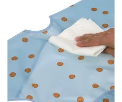 Sale 2 Baberos con Mangas Happy Smile Blue Baberos Impermeables|Baberos