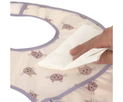 Best 2 Baberos Impermeables Tiny Team Cat Baberos Impermeables|Baberos