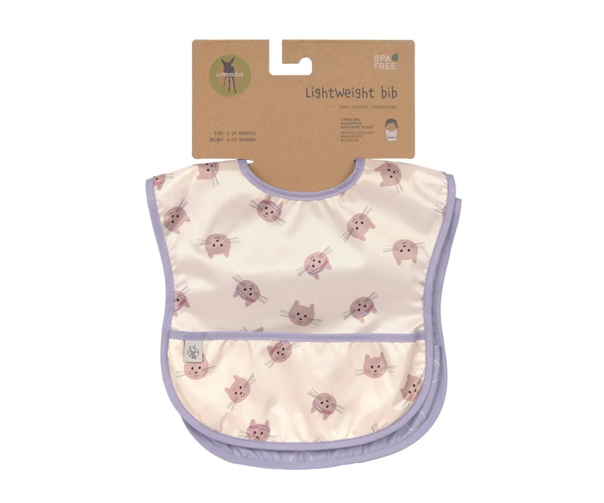 Best 2 Baberos Impermeables Tiny Team Cat Baberos Impermeables|Baberos