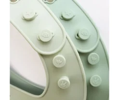 Baberos^A Little Lovely Company 2 Baberos Silicona Forest Friends