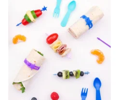 Utensilios De Cocina Para Niños^Lunch Punch 7 Bandas de Silicona Brights