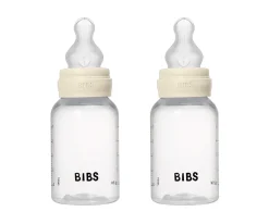 Biberones^BIBS 2 Biberones Plástico Silicona Ivory 150 ml