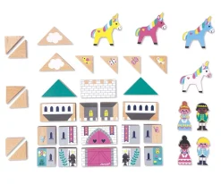 Clearance 37 Bloques de Madera Reino Encantado Roads Niños Juguetes Niños 4 Años|Juguetes Para Niños De 18 Meses