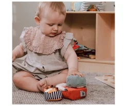 Discount 4 Bloques Sensoriales Blanditos Apilables Wildlife Niños Juguetes Para Niños De Un Año|Juguetes Para Recién Nacidos