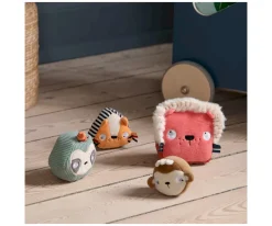 Discount 4 Bloques Sensoriales Blanditos Apilables Wildlife Niños Juguetes Para Niños De Un Año|Juguetes Para Recién Nacidos