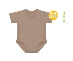 Ropa Infantil^J BIMBI 2 Body Bebé (0-36meses) Manga Corta 4 Season Brown