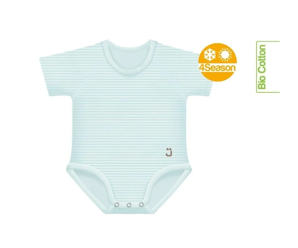 Ropa Infantil^J BIMBI 2 Body Bebé (0-36meses) Manga Corta 4 Season Aqua Green