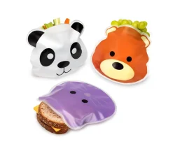 Bolsas Merienda^Melii 6 Bolsas Reutilizables Animales