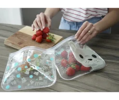 Sale 4 Bolsas Reutilizables Bulldog + Shark Bolsas Merienda|Bolsas Impermeables