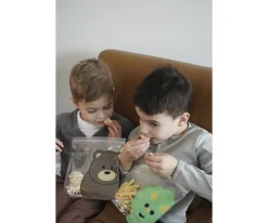 New 4 Bolsas Reutilizables Dino + Lion Bolsas Impermeables|Bolsas Merienda