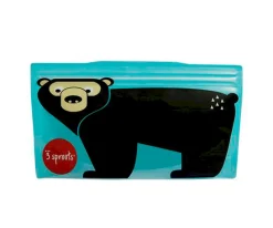 New 2 Bolsas Snacks 3S Oso Fiambreras Infantiles|Bolsas Merienda