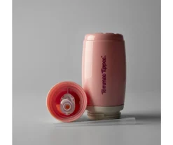 Botellas De Plástico^Tommee tippee 2 Botellas Isotérmicas Antigoteo con Pajita Amarillo/Azul Pastel 266ml