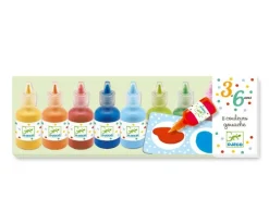 Juguetes Niños 3 Años^Djeco 8 Botes de Témperas de Colores