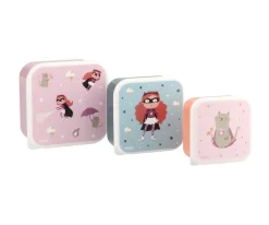 Discount 3 Cajas Almuerzo Fantastic Girl Colecciones Vuelta Al Cole|Cajas De Almuerzo