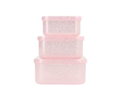 Cajas De Almuerzo^Tutete 3 Cajas Almuerzo Glitter Pink