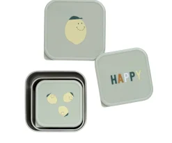 Online 3 Cajitas Almuerzo Acero Happy Fruits Lemon Cajas De Almuerzo|Fiambreras Infantiles