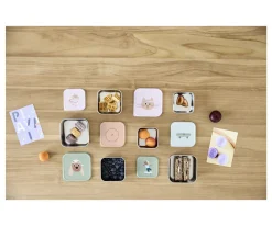 New 3 Cajitas Almuerzo Acero Tiny Team Dog Fiambreras Infantiles|Cajas De Almuerzo