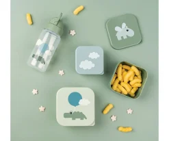 Cajas De Almuerzo^Done by Deer 3 Cajitas Almuerzo Happy Clouds Green