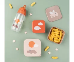 Cajas De Almuerzo^Done by Deer 3 Cajitas Almuerzo Happy Clouds Papaya