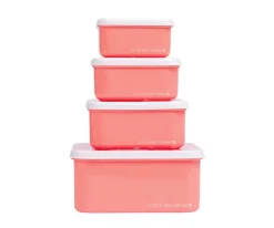 Fiambreras Infantiles^A Little Lovely Company 4 Cajitas Almuerzo y Snacks Fun