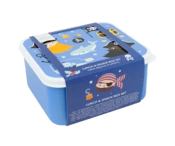 Sale 4 Cajitas Almuerzo y Snacks Pirates Cajas De Almuerzo|Fiambreras Infantiles