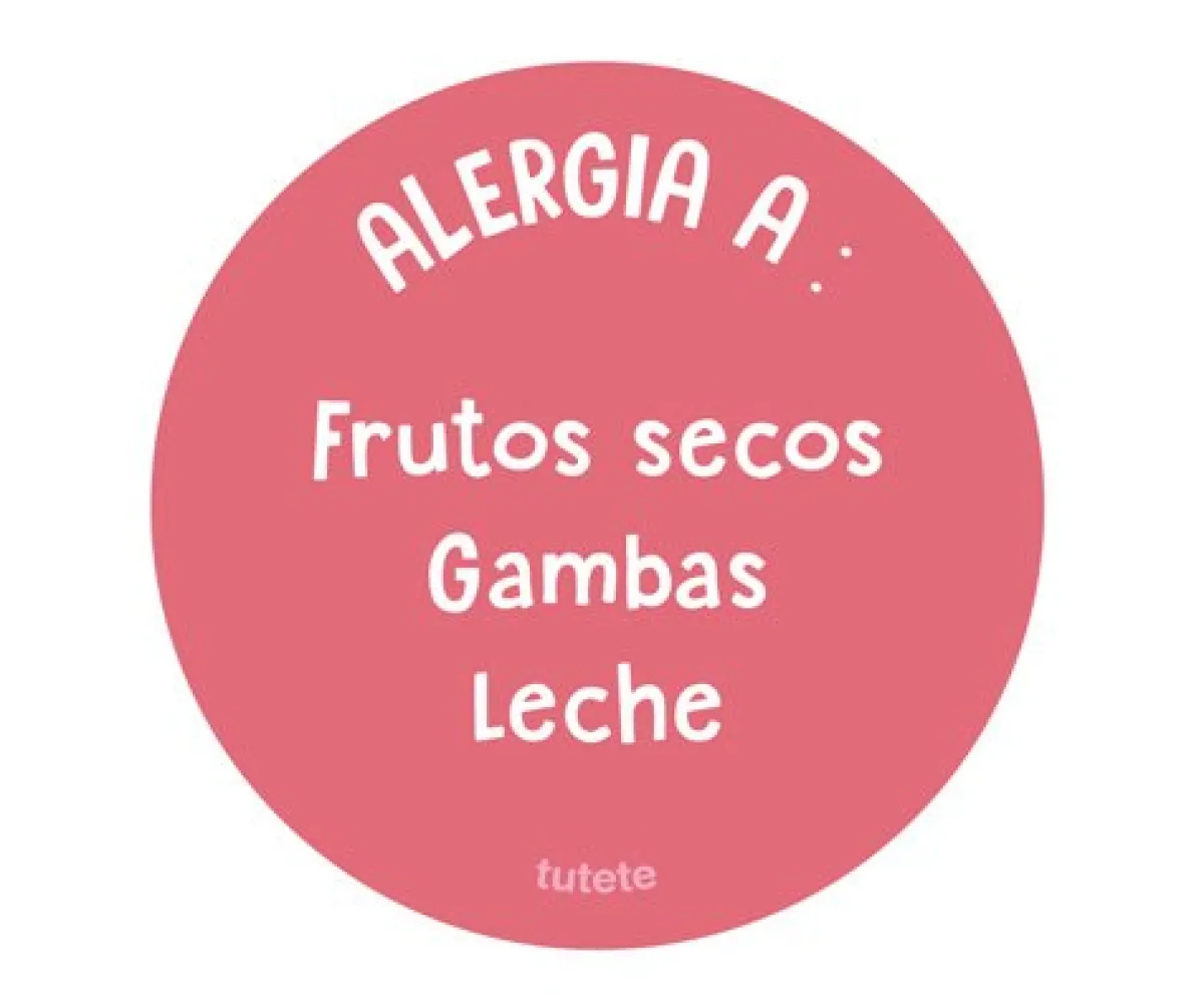 Chapas Personalizadas^Tutete 1 Chapa Alergia Coral Personalizada