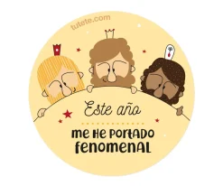 Chapas Navidad^Tutete 1 Chapa RRMM: Me he portado fenomenal