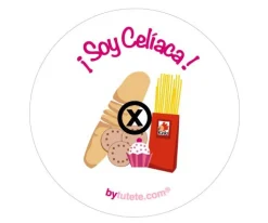 Chapas Personalizadas^Tutete 1 Chapa Soy celíaca