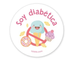Chapas Personalizadas^Tutete 1 Chapa Soy Diabética