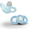 Chupetes Con Diseños^Dentistar 2 Chupetes Anatómicos Day & Night Azul y azul con estrella