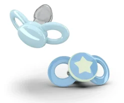 Chupetes Con Diseños^Dentistar 2 Chupetes Anatómicos Day & Night Azul y azul con estrella