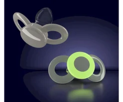 Chupetes Con Diseños^Dentistar 2 Chupetes Anatómicos Day & Night Green Beige Círculo