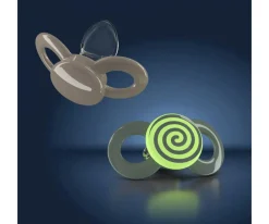 Chupetes Con Diseños^Dentistar 2 Chupetes Anatómicos Day & Night Green Beige Espiral