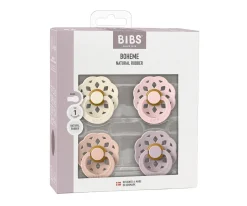 Chupetes Con Diseños^BIBS 4 Chupetes Boheme Ivory/Blush/Blossom/Dusky Lilac