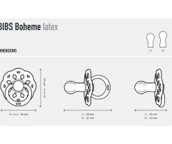 Chupetes Con Diseños^BIBS 2 Chupetes Boheme Nocturnos Sage/Cloud