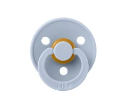 Chupetes Con Diseños^BIBS 2 Chupetes Colour Round Dusty Blue/Steel Blue