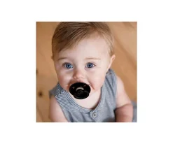 Chupetes Con Diseños^BIBS 2 Chupetes Colour Round Black/White