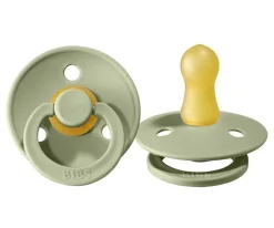 Chupetes Con Diseños^BIBS 2 Chupetes Colour Round Sage/Hunter Green