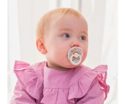 Chupetes Con Diseños^Bibs Liberty 2 Chupetes BIBS Colour Round Liberty Eloise Blush Mix
