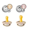 Chupetes Con Diseños^BIBS 2 Chupetes Colour Round Sand/Iron