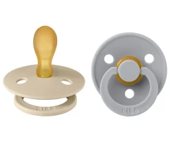 Chupetes Con Diseños^BIBS 2 Chupetes Colour Simétrica Vanilla/Cloud