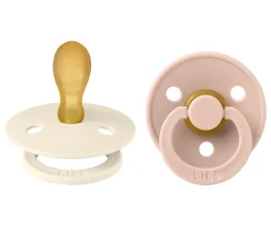 Chupetes Con Diseños^BIBS 2 Chupetes Colour Simétrica Ivory/Blush