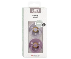 Chupetes Con Diseños^BIBS 2 Chupetes Colour Simétrica Fossil Grey/Mauve