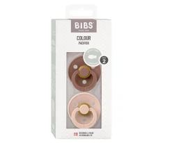 Chupetes Con Diseños^BIBS 2 Chupetes Colour Simétrica Blush/Woodchuck