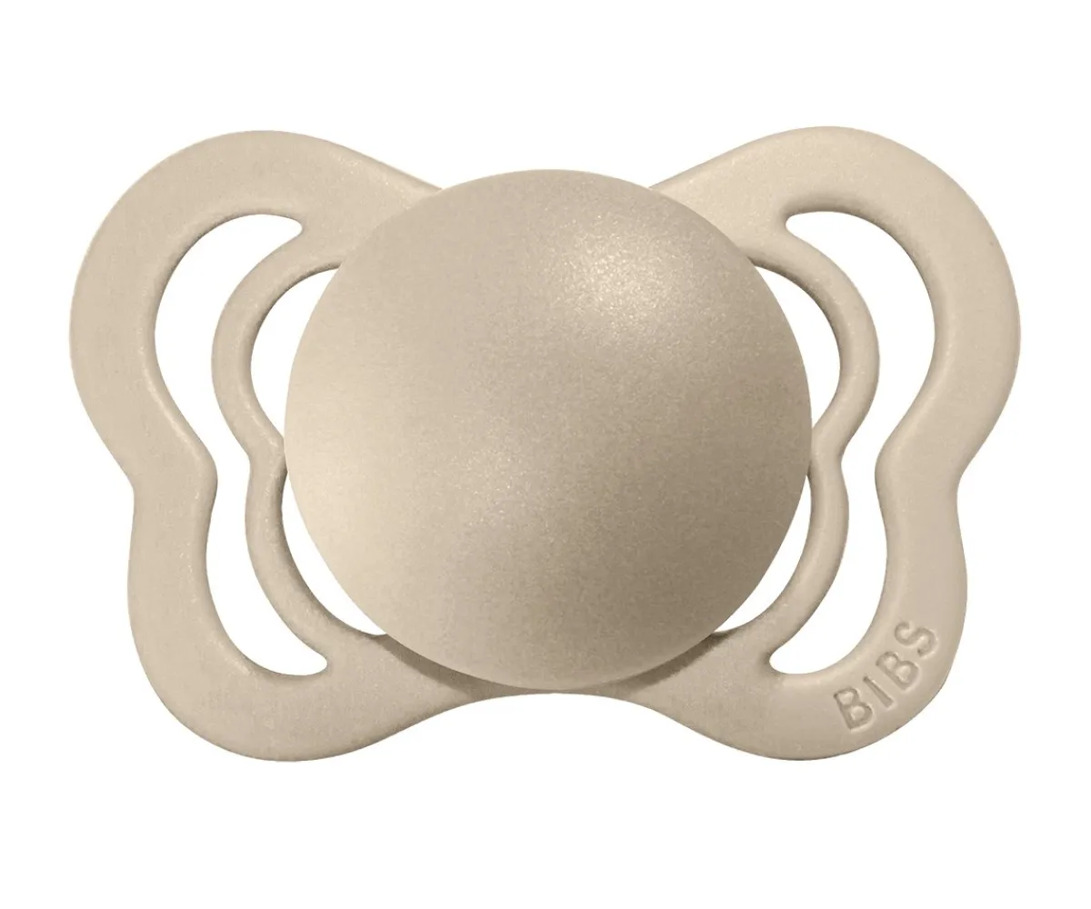 Chupetes Con Diseños^BIBS 2 Chupetes Couture Vanilla/Olive Silicona