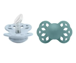 Chupetes Con Diseños^BIBS 2 Chupetes Infinity Anatómica Baby Blue/Island Sea