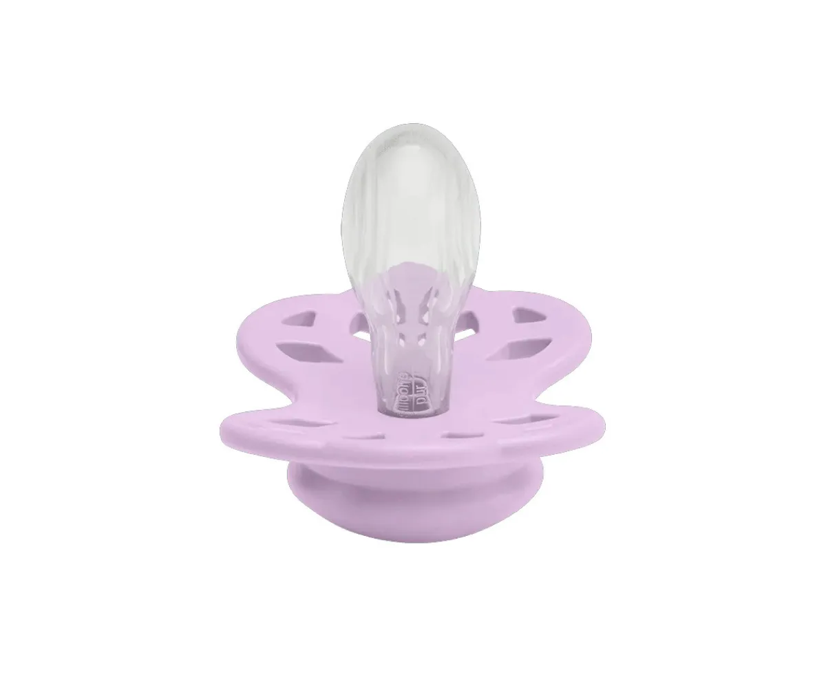 Chupetes Con Diseños^BIBS 2 Chupetes Infinity Simétrica Pale Butter/Violet Sky